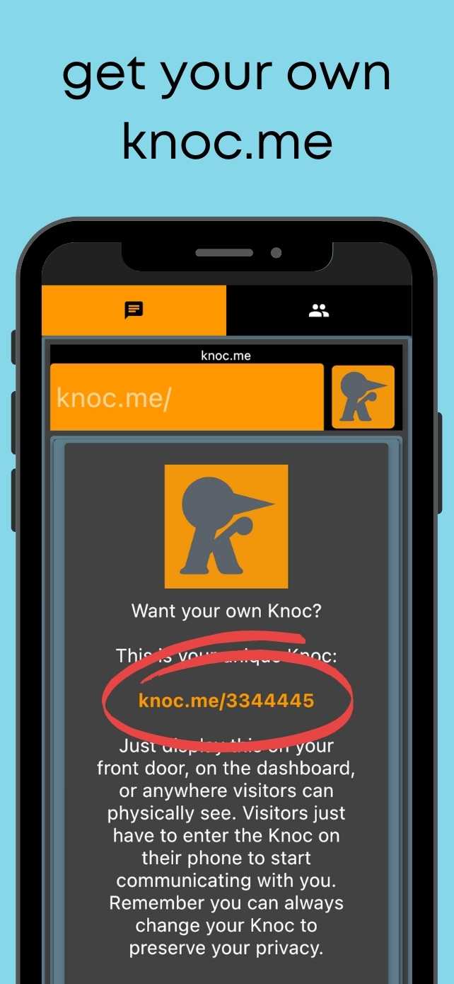 get your own knoc.me